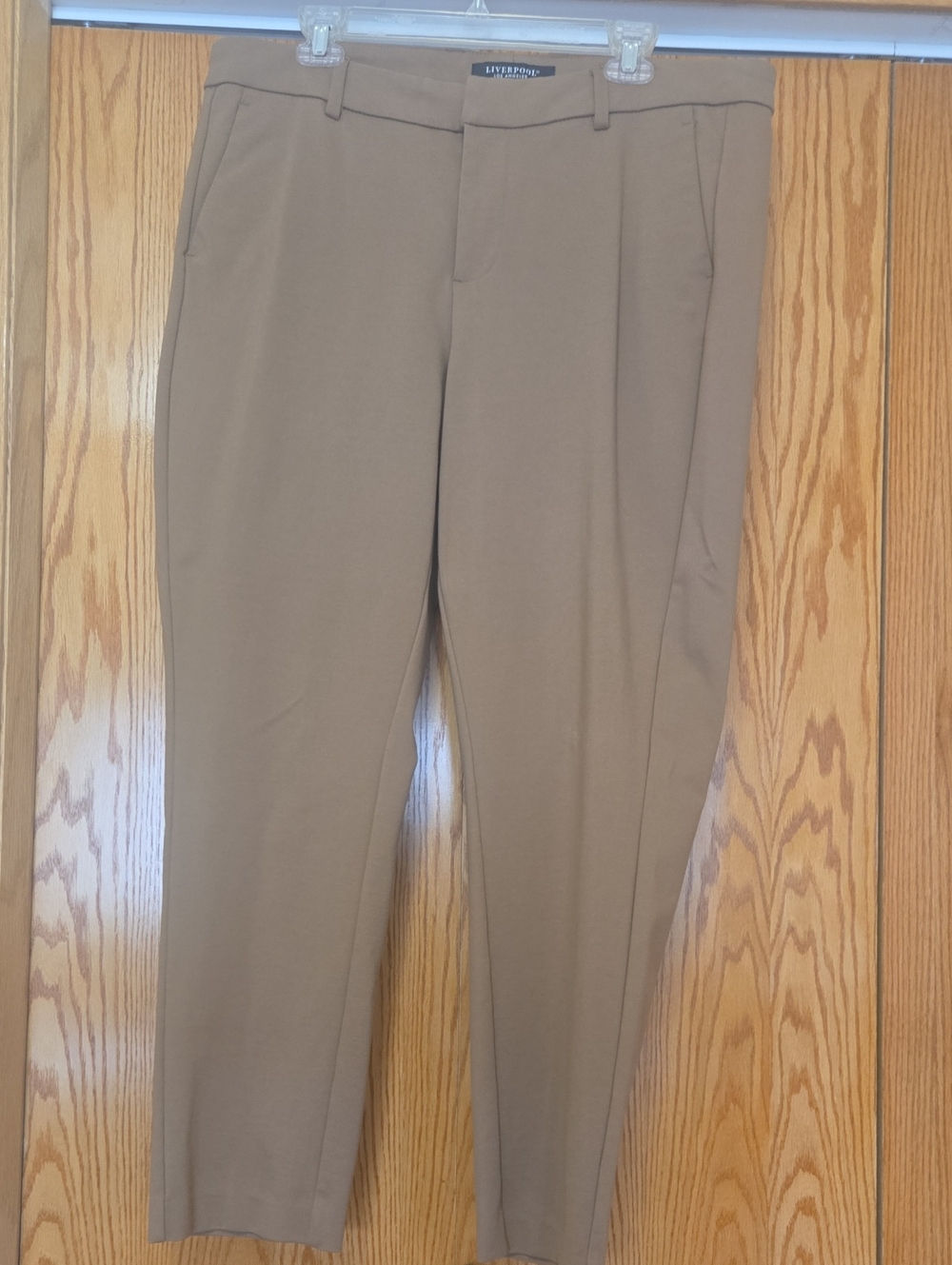 Liverpool Womens Dress Pants in Khaki Brown